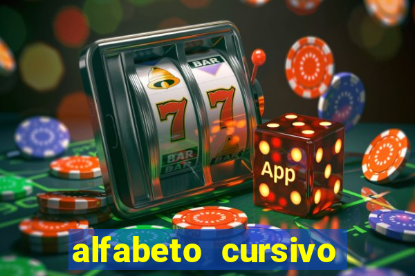 alfabeto cursivo para treinar caligrafia